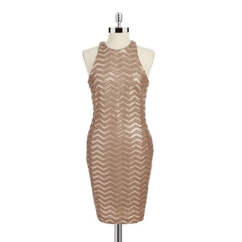 SEQUIN✨Alexia Admor Zigzag Chevron Dress